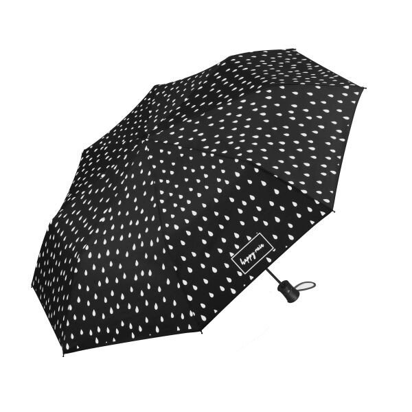 HAPPY RAIN WATERACTIVE Dámský automatický deštník, černá, velikost UNI