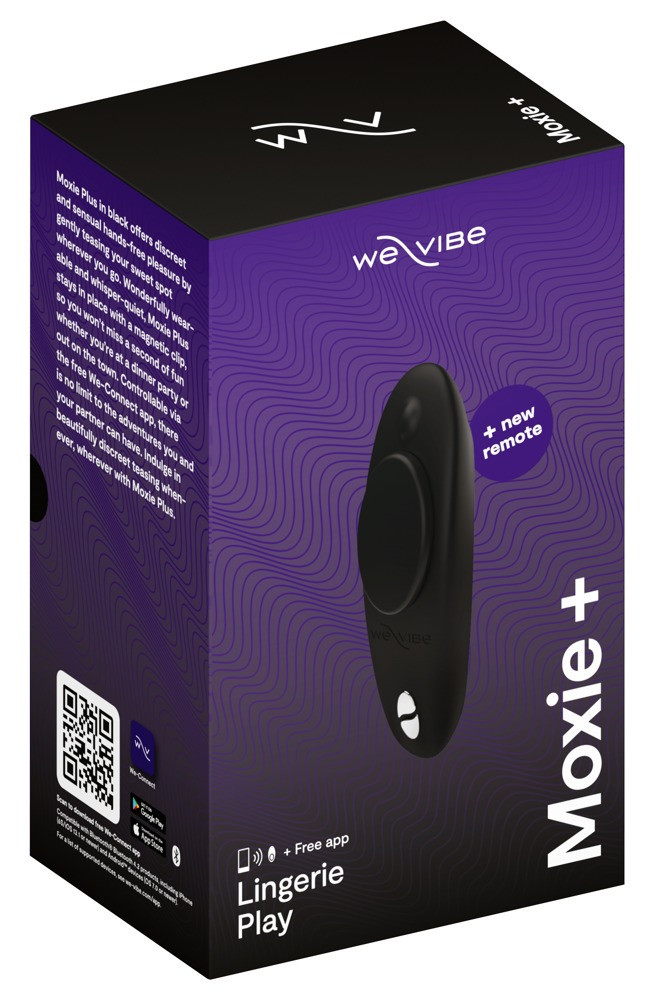 We-Vibe Moxie+ - rechargeable, wireless, smart clit vibrator (black)