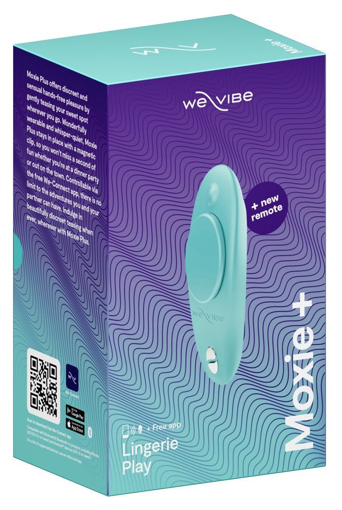 We-Vibe Moxie+ - rechargeable, wireless, smart clit vibrator (turquoise)