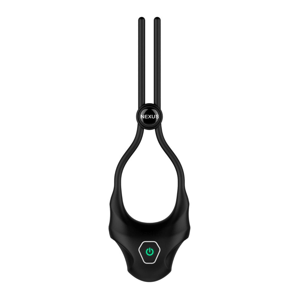 Nexus Forge adjustable vibrating cock ring (black)