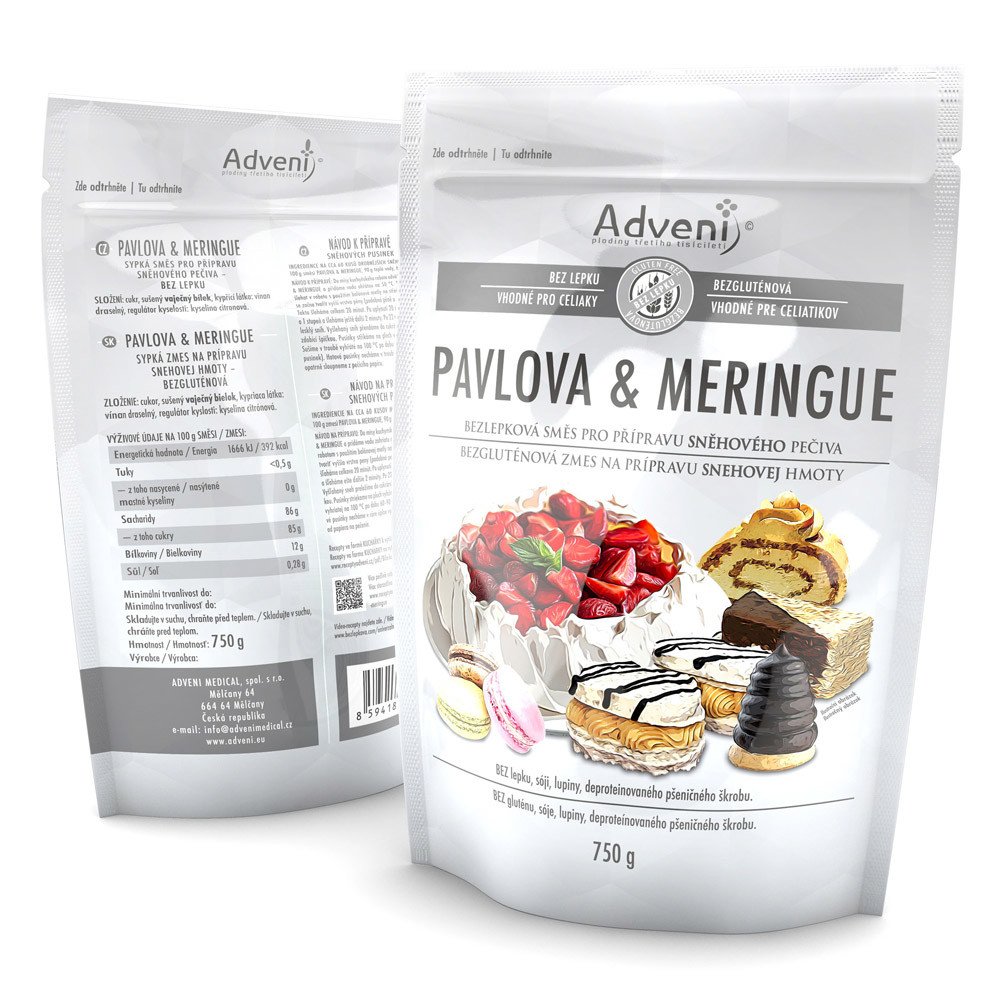 ADVENI Bezlepková směs PAVLOVA & MERINGUE 750 g