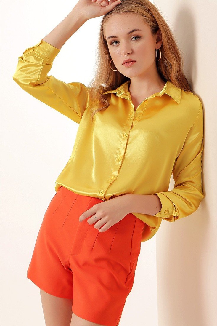 Bigdart Shirt - Yellow - Regular fit