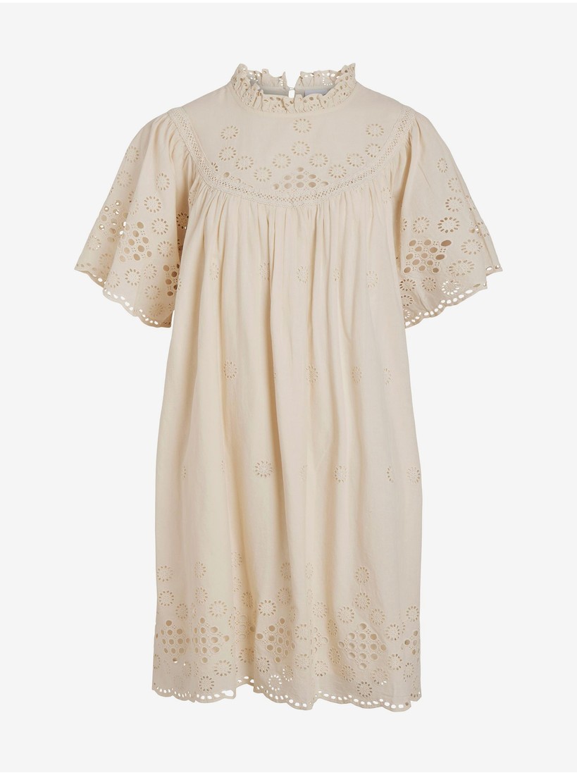 Béžové dámské šaty VILA Tula - Dámské
