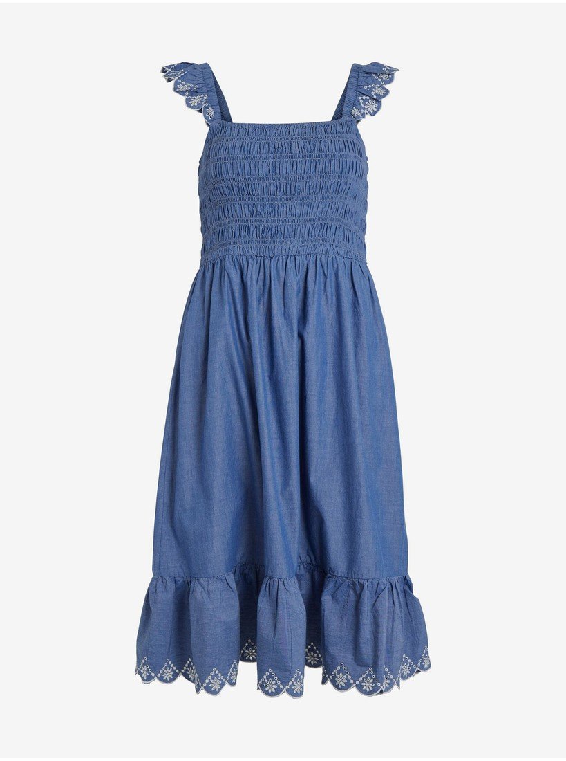 Modré dámské šaty VILA Milly - Dámské