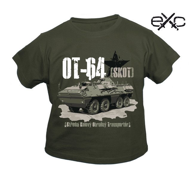 Triko dětské eXc OT-64 SKOT - olivové, 134