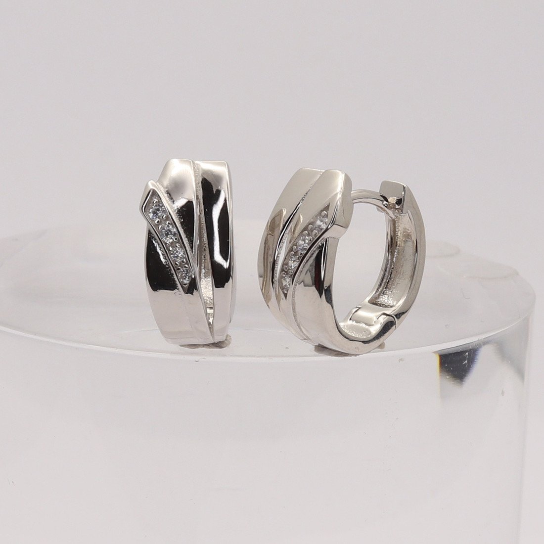 Stříbrné náušnice 100944