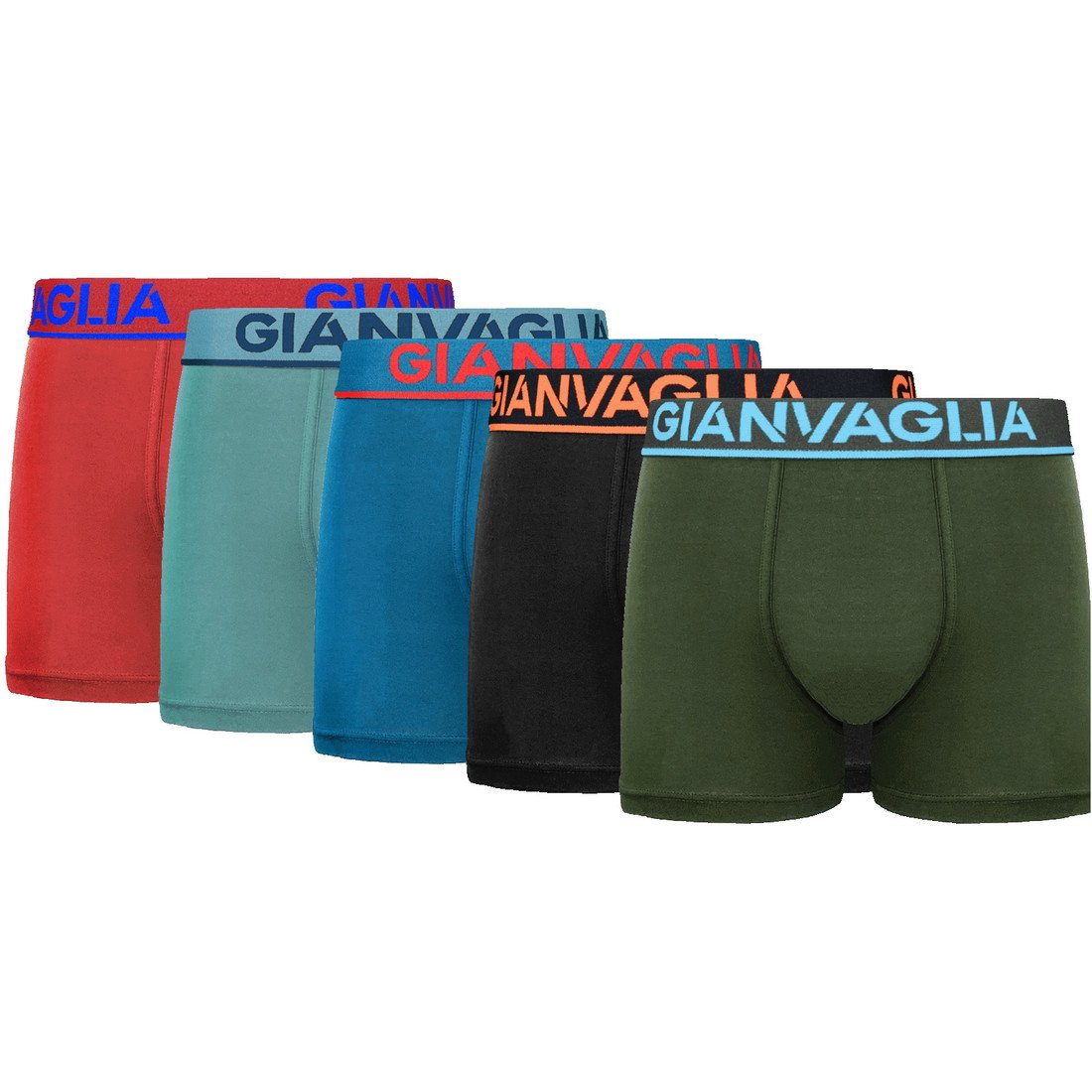 5PACK pánské boxerky Gianvaglia vícebarevné (GVG-5009) XL