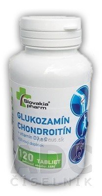 Biomedica, spol. s r.o. Slovakiapharm glukosamin chondroitin + vitamín D3, C tbl 1x120 ks 120 ks