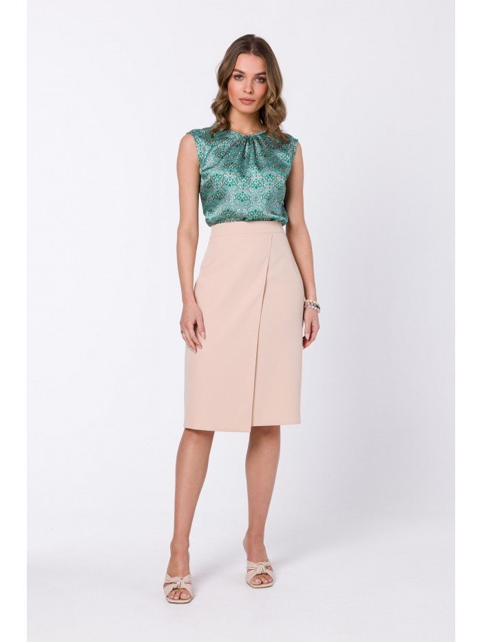 Style Dámská midi sukně Lyoth S343 béžová L