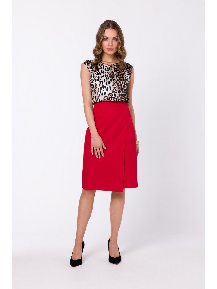 Style Dámská midi sukně Lyoth S343 červená L