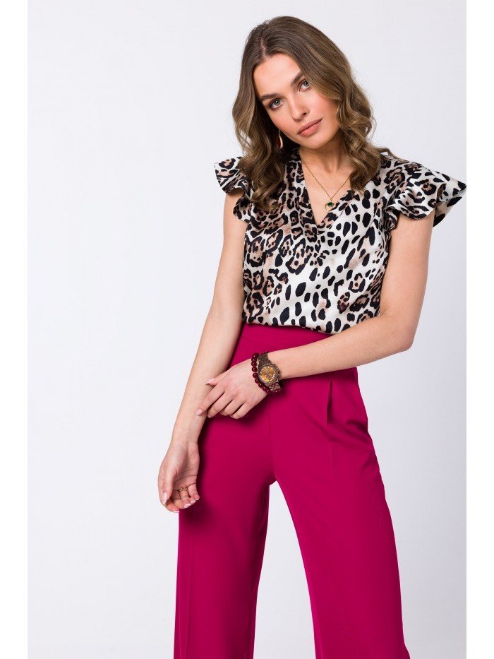 Style Dámská halenka Imate S344 leopard L