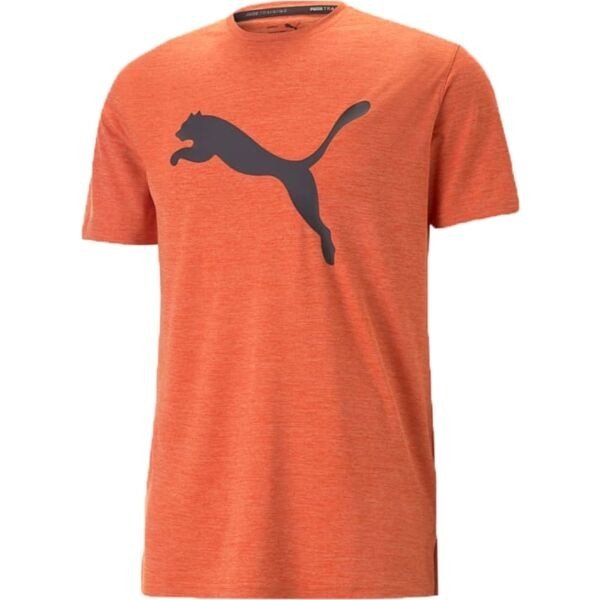 Puma TRAIN FAV HEATHER CAT TEE Pánské sportovní triko, oranžová, velikost XXL