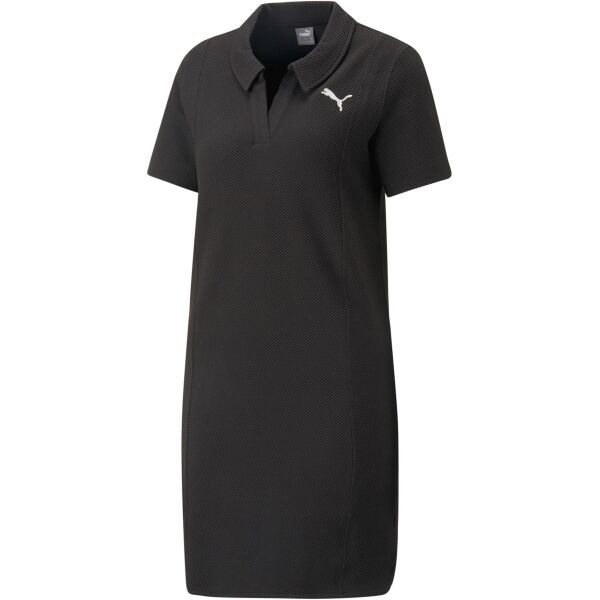 Puma HER POLO DRESS Dámské šaty, černá, velikost M