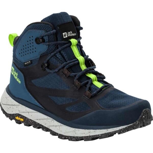 Jack Wolfskin TERRAVENTURE TEXAPORE MID M Pánská turistická obuv, tmavě modrá, velikost 42