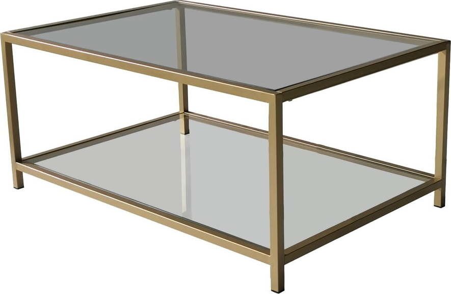 Konferenční stolek ve zlaté barvě 60x90 cm Astro – Neostill