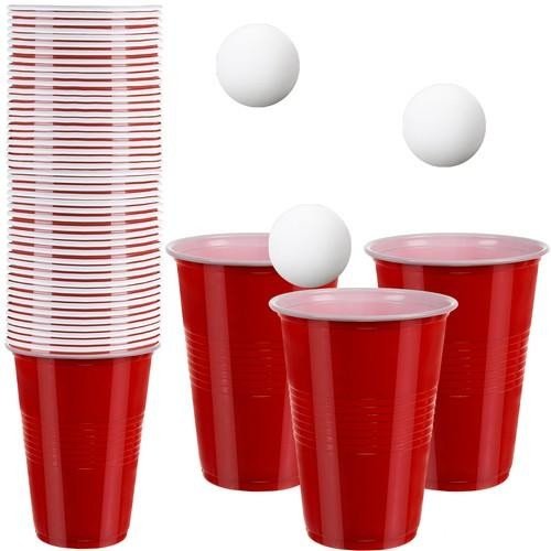Ruhhy Hra Beer Pong - 50 šálků, 3 míčky Ruhha 21232