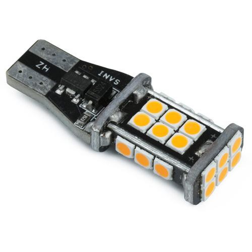 LED21 LED auto žárovka 5W T15 W16W 24 SMD 2835 CAN BUS ORANŽOVÁ