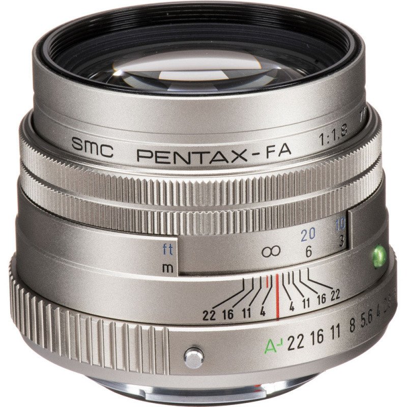 PENTAX 77 mm f/1.8 HD FA Ltd. stříbrný