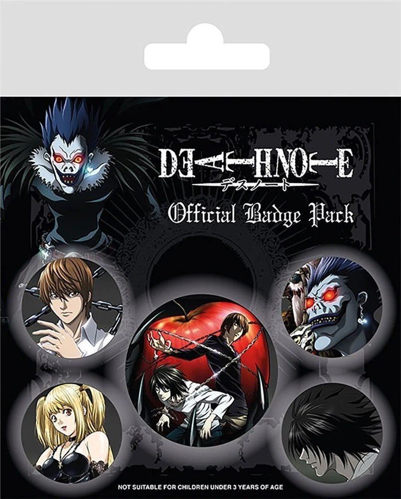 Death Note - set odznaků - EPEE Merch - Pyramid