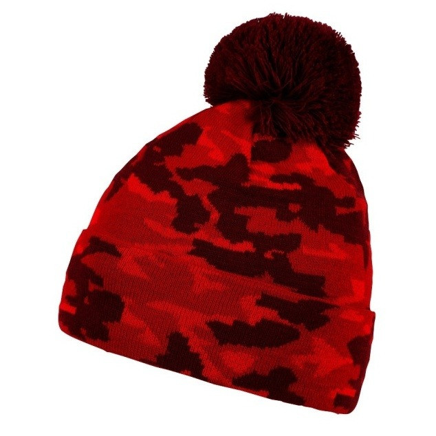 Čepice zimní CoFEE Camo - red-camo