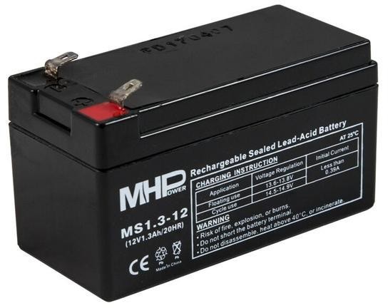 CARSPA Pb akumulátor MHPower VRLA AGM 12V/1,3Ah (MS1.3-12 (MS1.3-12)