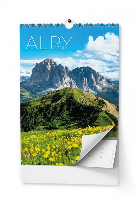 Baloušek Nástěnný kalendář - Alpy - BNF8-24
