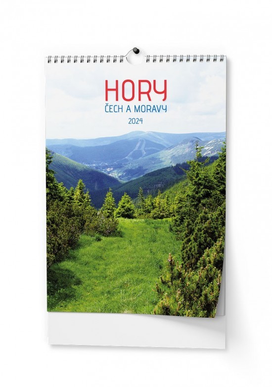 Baloušek Nástěnný kalendář - Hory Čech a Moravy - BNG5-24
