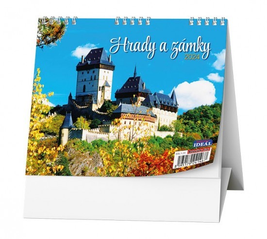 Baloušek Stolní kalendář - IDEÁL - Hrady a zámky - BSL1-24