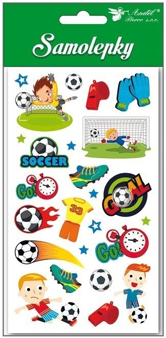 Anděl Samolepky - Fotbal - 9 x 16 cm - 15086