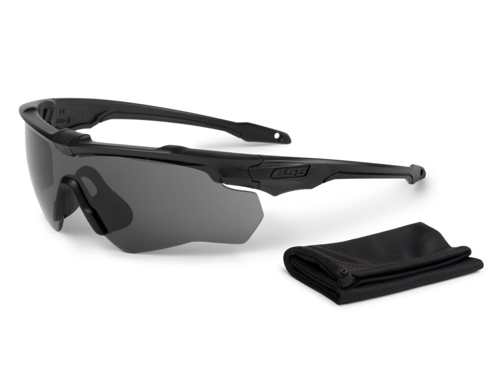 Ochranné brýle Crossblade™ One ESS® – Kouřově šedé, Černá (Barva: Černá, Čočky: Kouřově šedé)