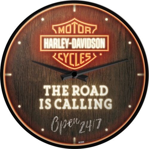 Postershop Hodiny Harley-Davidson - The Road is Calling