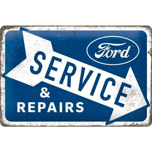 Postershop Plechová cedule Ford - Service & Repairs, ( x  cm)