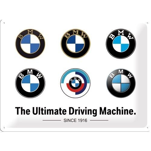 Postershop Plechová cedule BMW - Logo Evolution, ( x  cm)