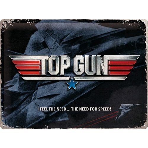 Postershop Plechová cedule Top Gun - The Need for Speed, ( x  cm)