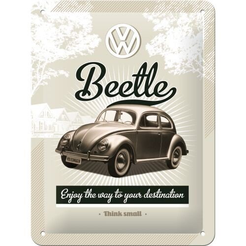 Postershop Plechová cedule VW - Retro Beetle, ( x  cm)