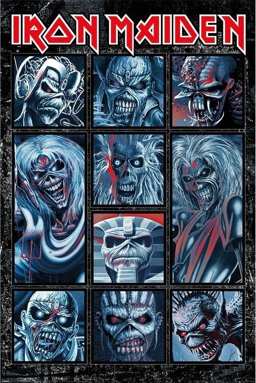 PYRAMID INTERNATIONAL Plakát, Obraz - Iron Maiden - Ten Eddies, (61 x 91.5 cm)