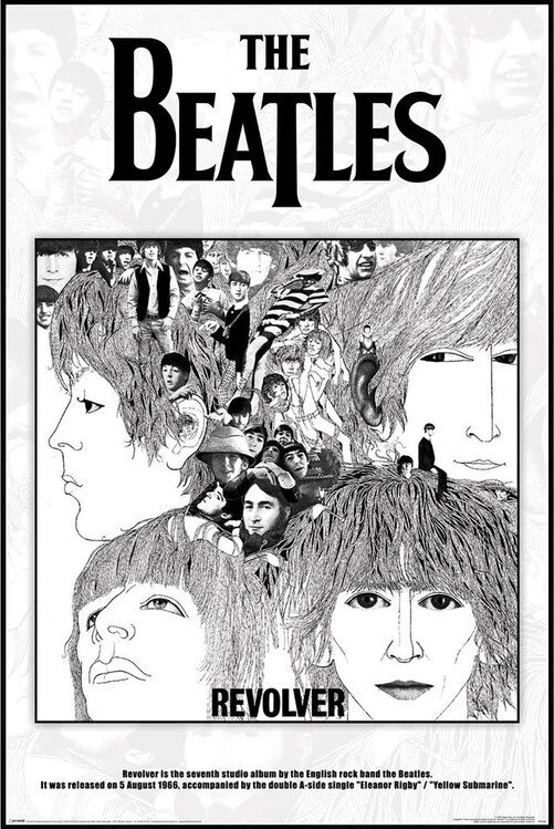 PYRAMID INTERNATIONAL Plakát, Obraz - The Beatles - Revolver Album Cover, (61 x 91.5 cm)