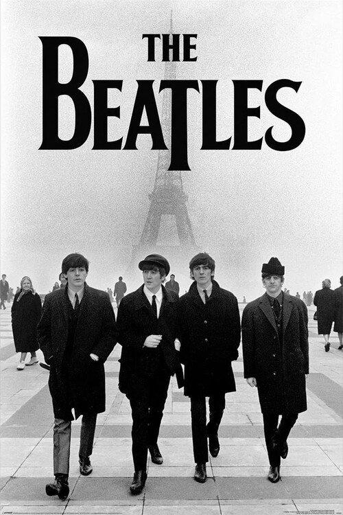 PYRAMID INTERNATIONAL Plakát, Obraz - The Beatles - Eiffel Tower, (61 x 91.5 cm)