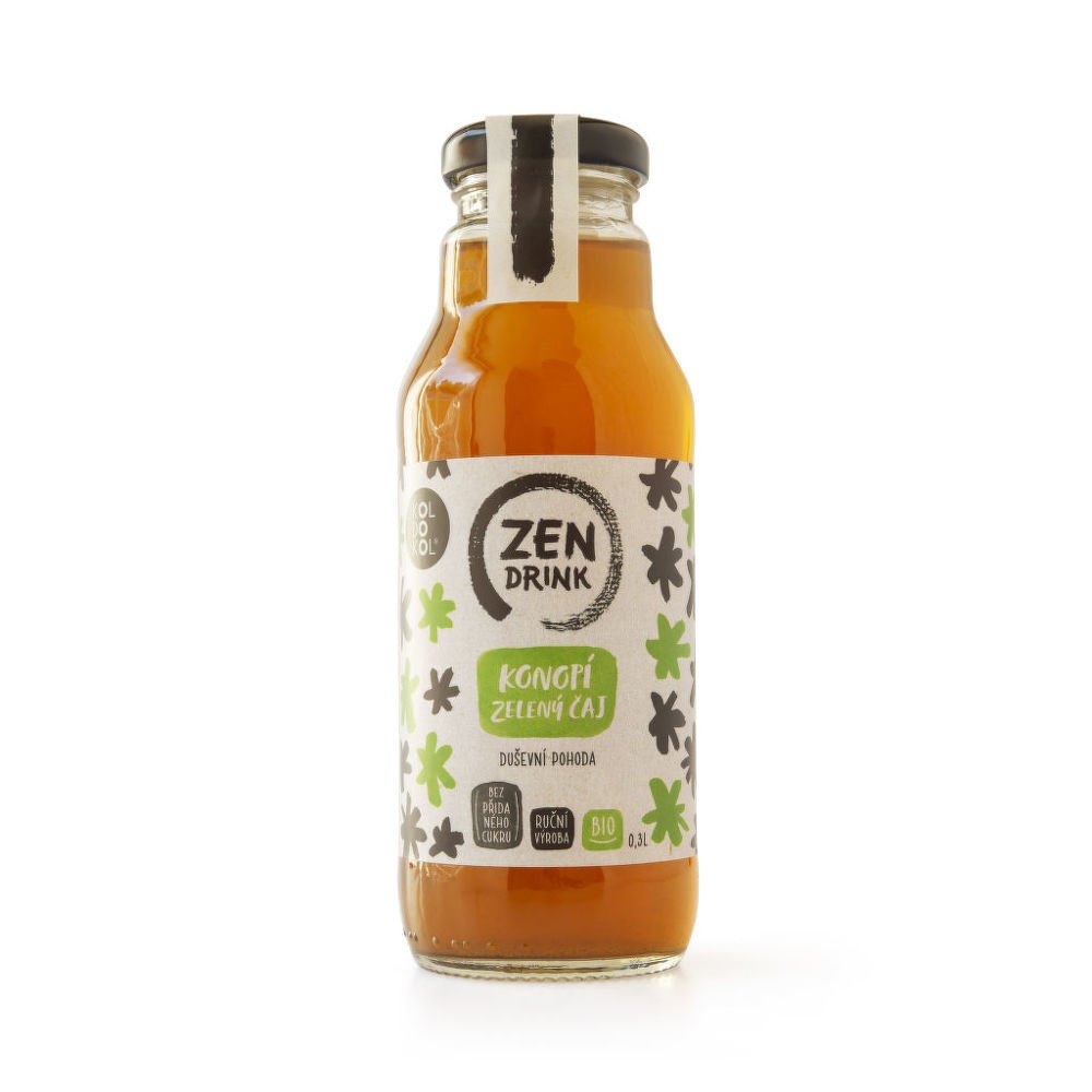 Nápoj ZEN zelený čaj a konopí 300 ml BIO KOLDOKOL