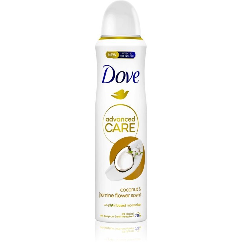 Dove Advanced Care Kokos antiperspirant sprej, 150 ml
