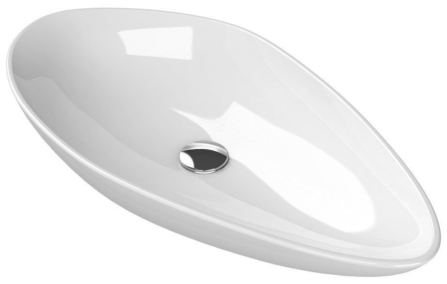SAPHO OVALI keramické umyvadlo 74x38,5 cm, bílá TU0713