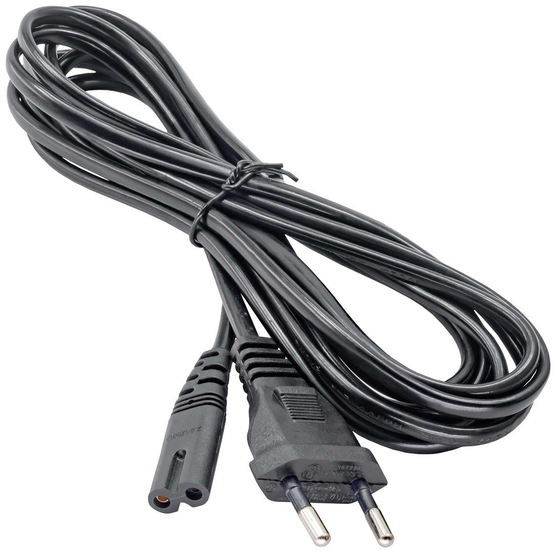 Akyga napájecí kabel [1x IEC C7 zásuvka - 1x Euro zástrčka] 3.00 m černá