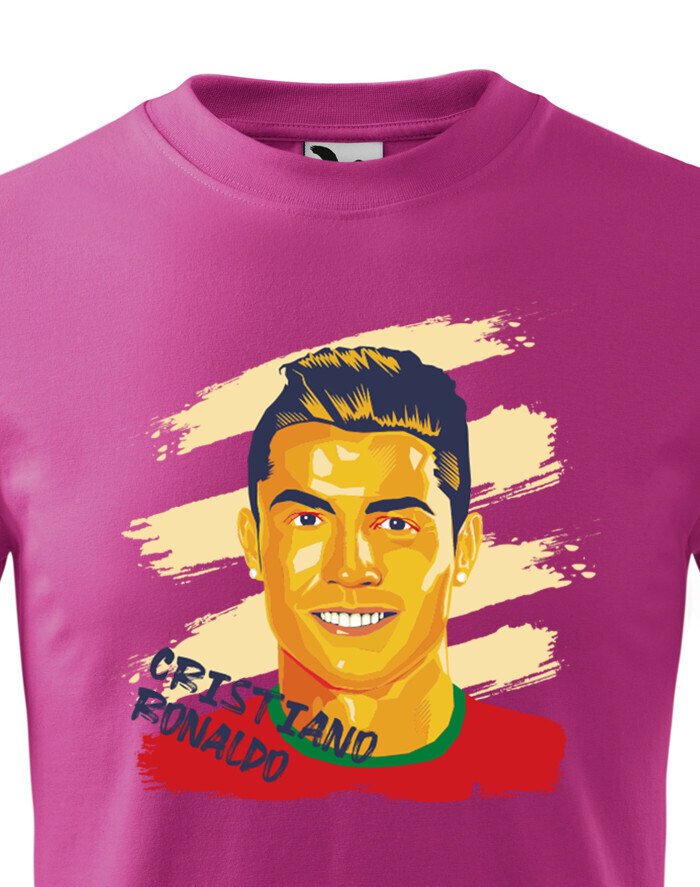 Dětské tričko s potiskem Cristiano Ronaldo -  dětské tričko pro milovníky fotbalu
