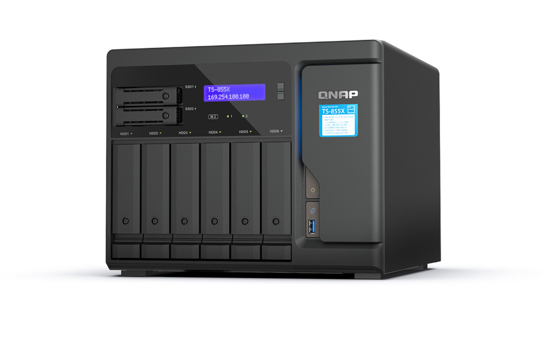 QNAP TS-855X-8G (8core 2,8GHz, 8GB RAM, 6x 3,5