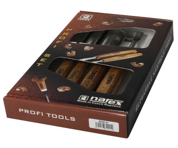 Sada řezbářských dlát 4ks Profi Narex 8699 01