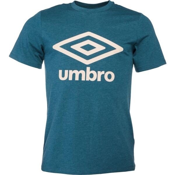 Umbro LARGE COTTON LOGO TEE Pánské triko, tmavě zelená, velikost M