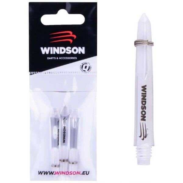 Windson TWH NYLON SHAFT SHORT TR 3 KS Nylonové násadky, bílá, velikost UNI