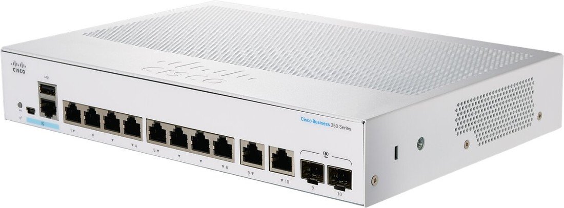 Cisco CBS250-8T-E-2G, RF - CBS250-8T-E-2G-EU-RF