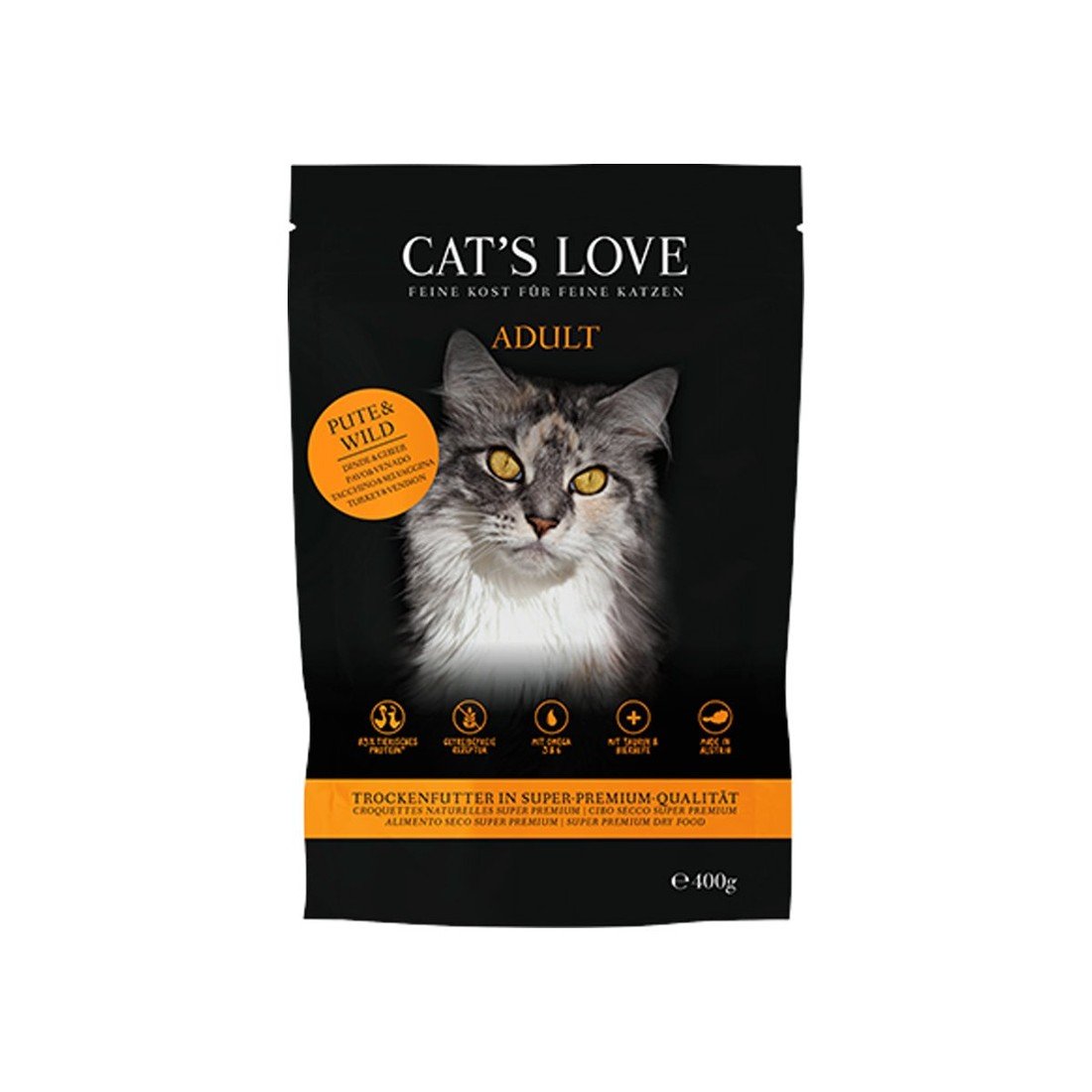 CAT'S LOVE granule Adult krůta a zvěřina 400 g