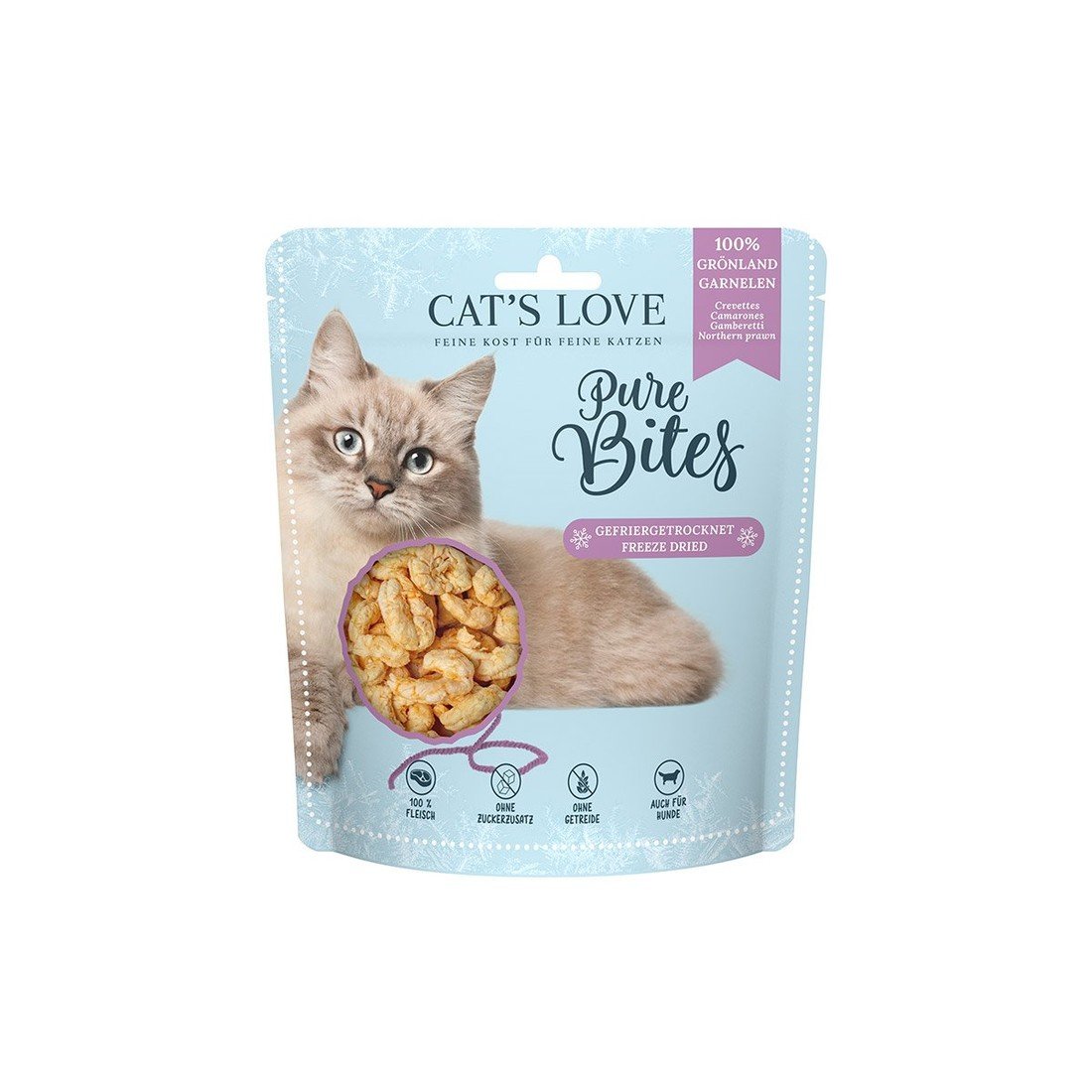 Cat's Love Pure Bites grónský garnát, 30 g